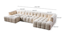 Load image into Gallery viewer, Ivy Boucle Double Chaise 146&quot; Sectional (Ivory &amp; Sand)
