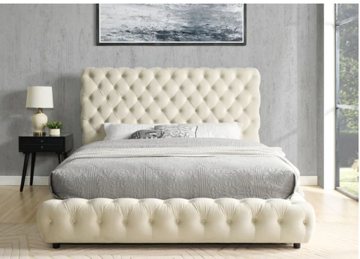 DREAM TUFTED VELVET PLATFORM BED