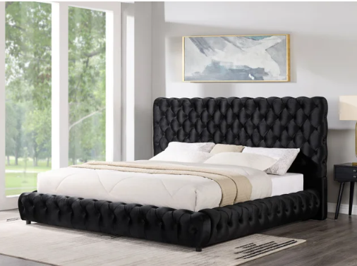 DREAM TUFTED VELVET PLATFORM BED
