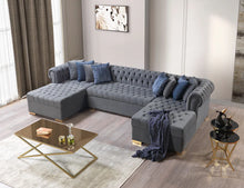 Load image into Gallery viewer, Lauren Velvet Double Chaise 136&quot; Sectional (6 Colors)
