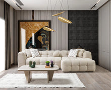 Load image into Gallery viewer, Ivy Boucle RAF 110&quot; Sectional (Sand, Grey &amp; Ivory)
