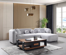 Load image into Gallery viewer, Liva Boucle RAF 110&quot; Sectional (Grey &amp; Sand)
