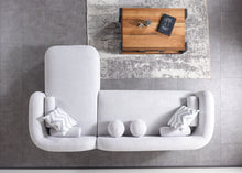 Load image into Gallery viewer, Liva Boucle RAF 110&quot; Sectional (Grey &amp; Sand)
