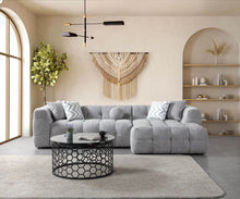 Load image into Gallery viewer, Ivy Boucle RAF 110&quot; Sectional (Sand, Grey &amp; Ivory)
