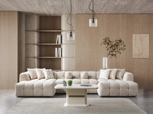 Load image into Gallery viewer, Ivy Boucle Double Chaise 146&quot; Sectional (Ivory &amp; Sand)
