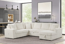 Load image into Gallery viewer, S3675 Raha II Sectional (White &amp; Brown)
