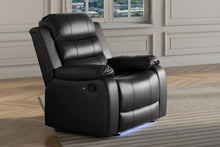 Load image into Gallery viewer, S1887 Marisol Black 2PC Reclining Sofa
