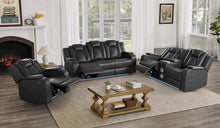 Load image into Gallery viewer, S3480 Eclipse 3pc Reclining Sofa Set (Sand, White &amp; Black)
