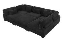 Load image into Gallery viewer, S862 Supreme 6pc Sectional (Black &amp; Grey)
