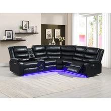 Load image into Gallery viewer, S8787 Sonic Power Reclining Sectional With Speakers

