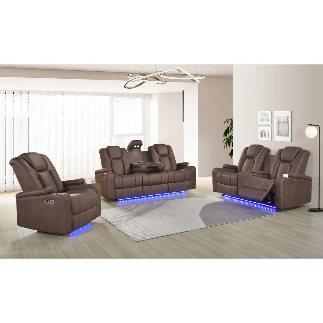 S9304 Ashley Reclining Set (Brown & Grey)