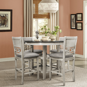 MINDY COUNTER HEIGHT 5PC DINING SET (3 COLORS)