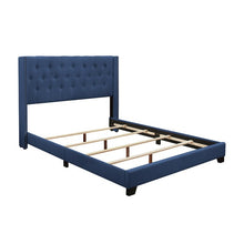 Load image into Gallery viewer, SH215 Blue Upholstered Tufted Fabric Bed Frame
