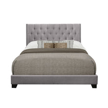 Load image into Gallery viewer, SH215 Grey Upholstered Tufted Fabric Bed Frame
