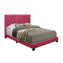 Load image into Gallery viewer, SH215 Pink Upholstered Tufted Fabric Bed Frame
