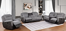 Load image into Gallery viewer, S9871 Nisa Reclining Set (Brown &amp; Grey)
