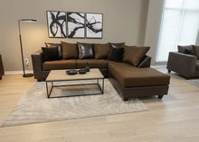 Load image into Gallery viewer, S301 Sectional (Brown, Mocha &amp; Black)

