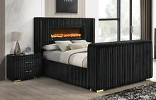 Load image into Gallery viewer, B2040 Henley Black Bed
