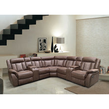 Load image into Gallery viewer, S4002 Samuel reclining Sectional Brown
