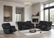 Load image into Gallery viewer, BRAVO - 3pc Reclining Set **NEW ARRIVAL** (Black&amp;Grey&amp;Mocha)

