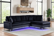 Load image into Gallery viewer, Candy -Sectional (w/ LED&#39;s)(Grey, Black, Beige)
