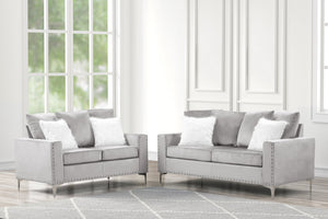 BELLE 2PC VELVET SOFA SET (3 COLORS)