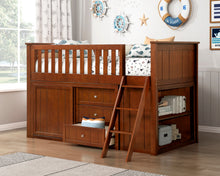 Load image into Gallery viewer, B2013LLDC Dark Cherry Rowe Low Loft Bunk Bed
