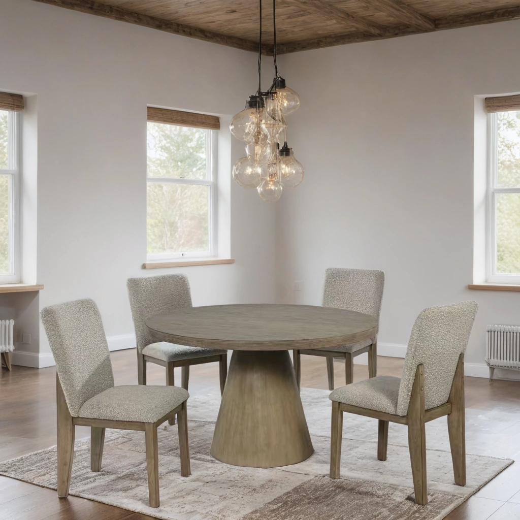 D550 - Round Dining Table Set
