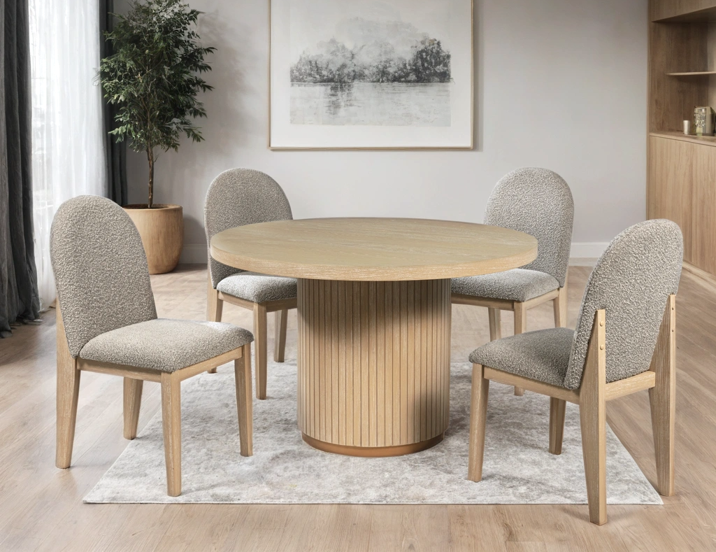 D400 Round Dining Table Set