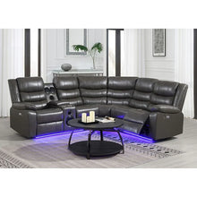 Load image into Gallery viewer, S8787 Sonic Power Reclining Sectional With Speakers
