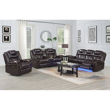 Load image into Gallery viewer, S2020 Party Time Reclining Set (Grey &amp; Brown &amp; White)
