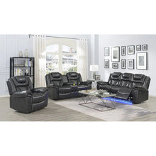Load image into Gallery viewer, S2020 Party Time Reclining Set (Grey &amp; Brown &amp; White)
