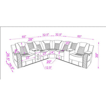 Load image into Gallery viewer, S3480 Eclipse Power Reclining Sectional (Sand)
