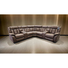 Load image into Gallery viewer, S4002 Samuel reclining Sectional Brown
