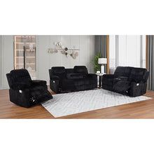 Load image into Gallery viewer, S2024 Skyline Reclining Set (Sand &amp; Brown &amp; Black)
