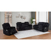 S2024 Skyline Reclining Set (Sand & Brown & Black)