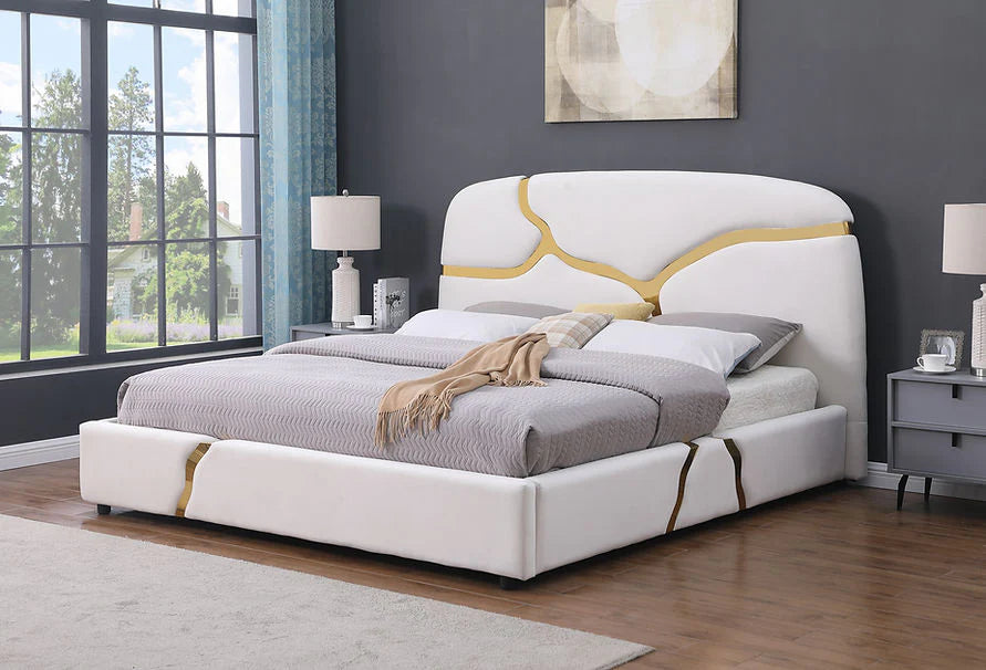 B838 Milan King Bed Only (White)