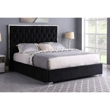 Load image into Gallery viewer, B600 Rose 55"H Black Bed Frame
