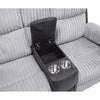 S6050 Lexy Reclining Set (Black Two Tone & Grey Two Tone)