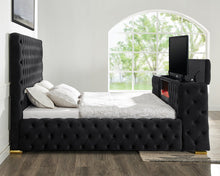 Load image into Gallery viewer, Future Black Platform Queen Bed
