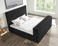 Load image into Gallery viewer, Future Black Platform Queen Bed
