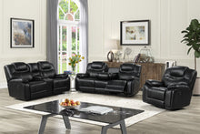 Load image into Gallery viewer, Galveston Black - 3PC OVERSIZED Reclining Set (Black)
