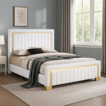 Load image into Gallery viewer, HH830 - Twin, Full, Queen, King Bed (Beige and Grey)
