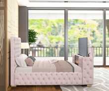 Load image into Gallery viewer, Future Pink Platform King Bed
