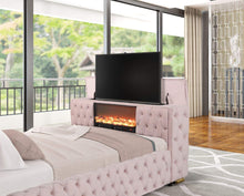 Load image into Gallery viewer, Future Pink Platform King Bed
