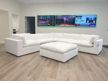 Load image into Gallery viewer, XL CLOUD WHITE Sectional + Ottoman Set
