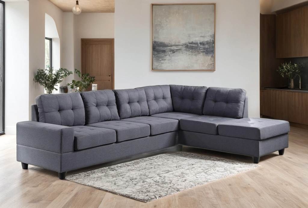 James - Reversible Sectional ( Light Grey & Grey)