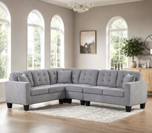 Load image into Gallery viewer, Logan2 Reversible Sectional (Black and Grey)
