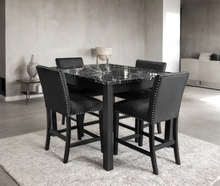 Load image into Gallery viewer, DIOR WHITE FAUX MARBLE TOP 5PC COUNTER HEIGHT DINING SET (3 COLORS)
