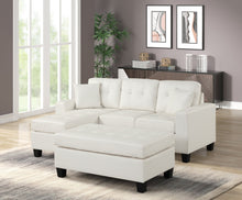 Load image into Gallery viewer, NAOMI LEATHER SECTIONAL W/ OTTOMAN (2 COLORS)
